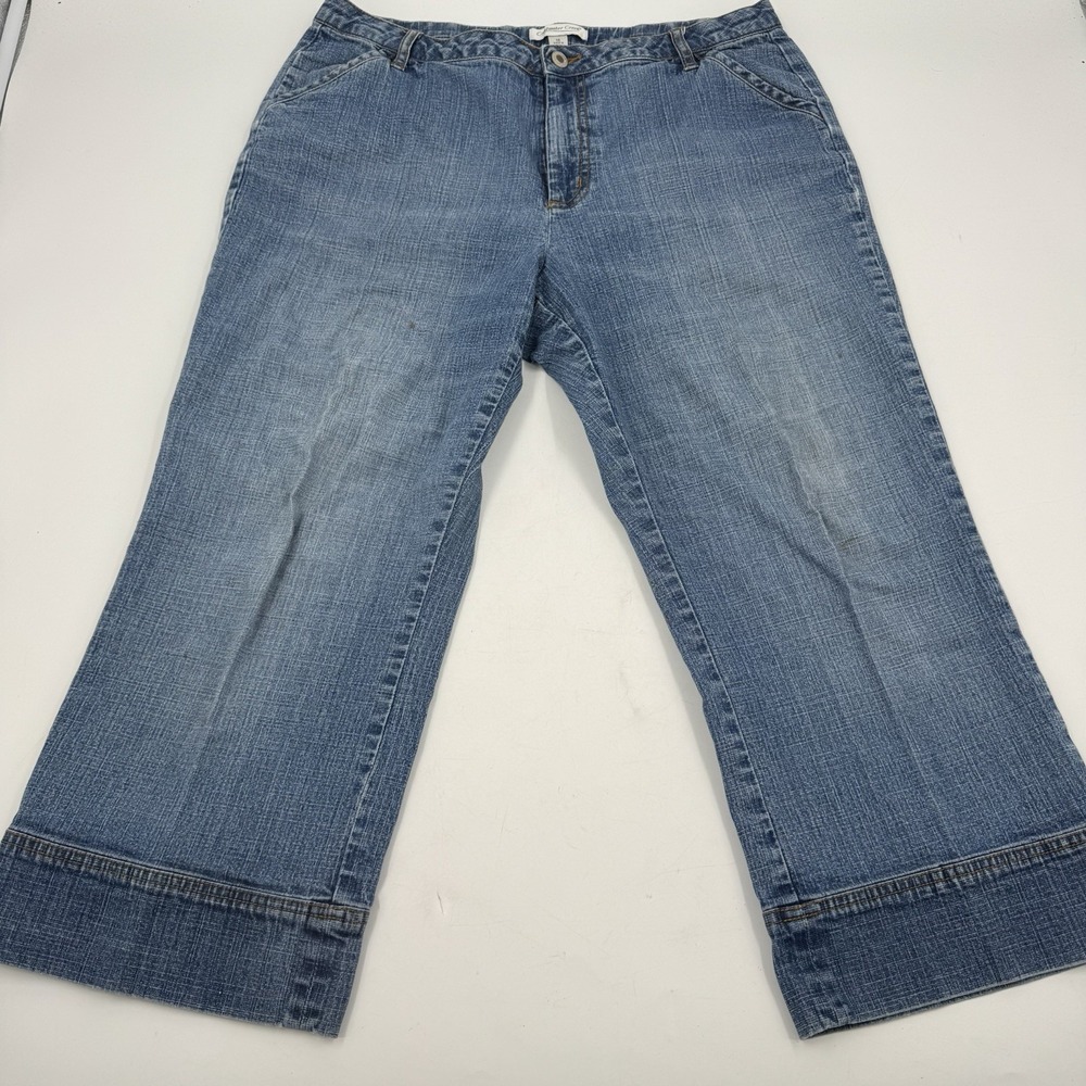 Coldwater Creek Capri Women's size 12 Medium Wash Blue Denim jeans - Picture 8 of 16